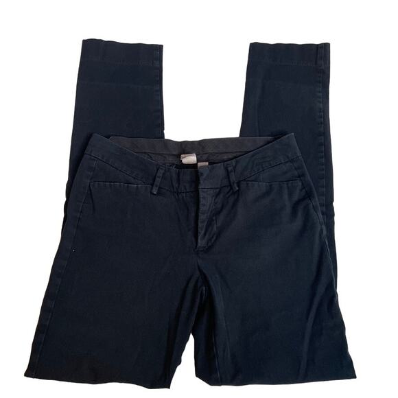 JCP Black Pants Mid - Low Rise 26/2 Straight Leg - Picture 1 of 5